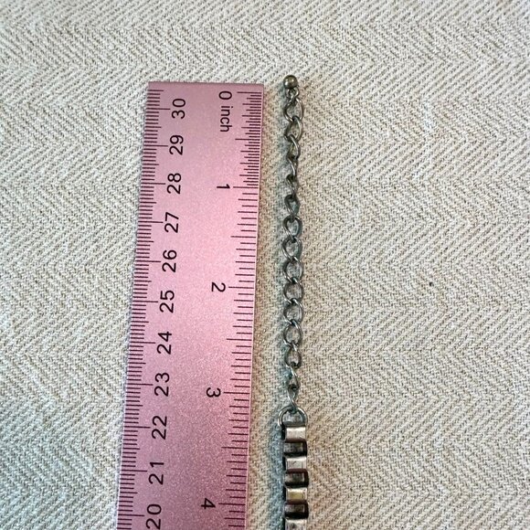 Colorful Floral Statement Bib Necklace With Adjustable Chain & Multi-Gem Accents - Picture 3 of 14